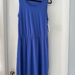 LuLaRoe Summer Vibrant Blue Dress